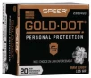 SPEER AMMUNITION 9mm Luger 115 GR Gold Dot Personal Protection Hollow Point 20rd BOX
