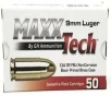 MAXXTECH BRASS 9MM 124GR FMJ 50BX