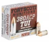Fort Scott Munitions 380 ACP 95 gr Tumble Upon Impact  TUI  20rd Box