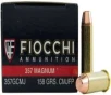 Fiocchi 357GCMJ Training Dynamics  357 Mag 158 gr Copper Metal Jacket Flat Point 50rds