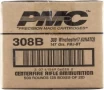 PMC  308 WIN  7 62 NATO  147GR FMJBT 500 Round Case