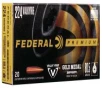 Federal GM224VLKBH2 Gold Medal  224 Valkyrie 80 5 gr Berger Boat Tail Target 20 Bx  10 Cs