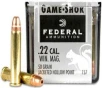 Federal 757 Game-Shok  22 Mag 50 gr Jacketed Hollow Point  JHP  50 Bx  60 Cs