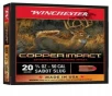 Winchester Ammo X20CLF Deer Season XP Copper Impact 20 Gauge 2 75  1 oz Sabot Slug Shot 5 Bx  20 Cs