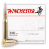 Winchester Ammo USA3081 USA  308 Win 147 gr Full Metal Jacket  FMJ  Rifle Ammunition 200rd Case
