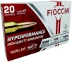Fiocchi 6CMRD Hyperformance Match 6mmCreedmoor 105gr Nosler Reduced Drag Factor 20 Per Box 10 Case