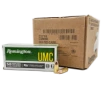Remington Ammunition L9MM2 UMC 9mm Luger 124 gr Full Metal Jacket  FMJ  500 rd CASE