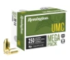 Remington Ammo 23781 UMC Mega Pack  45 ACP 230 Gr Full Metal Jacket  FMJ  250rds