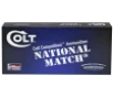 Colt Ammo 223R62FMJCT National Match  223 Rem 62 gr Full Metal Jacket  FMJ  50 Bx  20 Cs