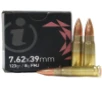 IGMAN BRASS CASE AMMO 7 62X39 123GR FMJ 15RD BOX