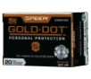 Speer Ammo 23964GD Gold Dot Personal Protection 45 ACP 185 gr Hollow Point  HP  20 Bx  10 Cs