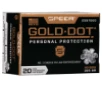 Speer Ammo 23970GD Gold Dot Personal Protection 40 S W 165 gr Hollow Point  HP  20 Bx  10 Cs
