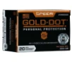 Speer Ammo 23980GD Gold Dot Personal Protection 44 S W Spl 200 gr Hollow Point  HP  20 Bx  10 Cs