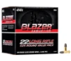 CCI 10022 Blazer  22 LR 38 Gr Lead Round Nose 525 rd Box