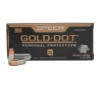SPEER GOLD DOT PERSONAL PROTECTION 9MM LUGER 115 GR GDHP AMMUNITION 50 RD BOX
