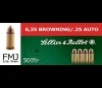Sellier   Bellot SB25A Handgun  25 ACP 50 gr Full Metal Jacket  FMJ  50 Bx  40 Cs