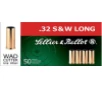 Sellier   Bellot SB32SWLB Handgun  32 S W Long 100 gr Wadcutter  WC  50 Bx  20 Cs