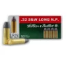 Sellier   Bellot SB32SWLA Handgun  32 S W Long 100 gr Lead Round Nose  LRN  50 Bx  30 Cs