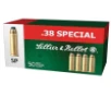 Sellier   Bellot SB38C Handgun  38 Special 158 gr Soft Point  SP  50 Bx  20 Cs