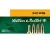 Sellier   Bellot SB243A Rifle  243 Win 100 gr Soft Point  SP  20 Bx  25 Cs