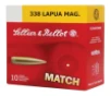 Sellier   Bellot SB338LMA Rifle  338 Lapua Mag 250 gr Hollow Point Boat Tail  HPBT  10 Bx  10 Cs