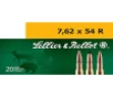 Sellier   Bellot SB76254RA Rifle  7 62x54mmR 180 gr Full Metal Jacket  FMJ  20 Bx  20 Cs