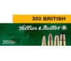Sellier   Bellot Rifle 303 British 180 gr Full Metal Jacket  FMJ  Rifle Ammunition 20 rd BOX