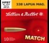 Sellier   Bellot  338 Lapua Mag  300gr HPBT  10rd Box
