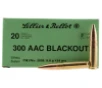 Sellier   Bellot 300BLKA Rifle  300 Blackout 124 gr Full Metal Jacket 20 Bx  50 Cs