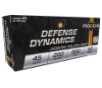 Fiocchi 45B500 Defense Dynamics  45 ACP 200 Gr JHP 50rds