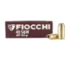 FIOCCHI AMO 40 S W 165GR JHP 50-RD   20 BOXES PER CASE  