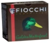 FIOCCHI GOLDEN WFOWL ZINC PLATED STL AMO 12GA 3 IN 1 1 4 OZ  BB 1350FPS 25-RD   10 BOXES PER CASE  