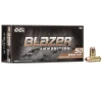 CCI 5210 Blazer Brass 40 S W 165 gr Full Metal Jacket  FMJ  50 Bx  20 Cs
