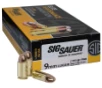 Sig Sauer E9MMB150 Elite Ball  9mm Luger 115 gr Full Metal Jacket  FMJ  50 rd Box