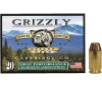 Grizzly Ammo GC40SW5   40S W 200gr Full Metal Jacket Flat Point 20 Per Box 10 Case