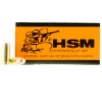 HSM 10MM2N Training  10mm Auto 180 gr Full Metal Jacket  FMJ  50 Bx  20 Cs