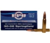PPU PP30062 Standard Rifle  30-06 Springfield 165 gr Pointed Soft Point  PSP  20 Bx  10 Cs