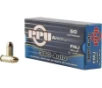 PPU PPH380AF Handgun  380 ACP 94 gr Full Metal Jacket  FMJ  50 Bx  20 Cs