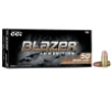 CCI 5203 Blazer Brass 9mm Luger 147 GR Full Metal Jacket 50 Bx  20 Cs