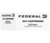 Federal FC223F500   223Rem 55gr Full Metal Jacket 500 Per Box 2 Case
