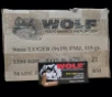 Wolf Bi-Metal Case Non-Corrosive 9mm  115gr FMJ  1350rd Case