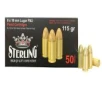 Sterling Brass Case  9MM  115 Grain  Full Metal Jacket  50 Round Box SRL8698779955748