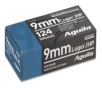 Aguila Ammunition Pistol  9MM  124Gr  Jacketed Hollow Point  50 Round Box 1E092125