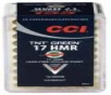 CCI Ammunition TNTGreen  17 HMR  16 Grain  Hollow Point  Lead Free  50 Round Box  California Certified Nonlead Ammunition 951