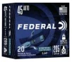 Federal Syntech Defense with Catalyst Clean Burning Primer  45 ACP  205 Grain  Semi Jacketed Hollow Point  20 Round Box S45SJT1
