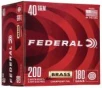 Federal Champion  40 S W  180 Grain  Full Metal Jacket  200 Round Box WM52232