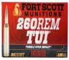 Fort Scott Munitions 260130SCV2 Tumble Upon Impact  TUI  Rifle 260 Rem 130 gr Solid Copper Spun  SCS  20 Per Box  25 Cs