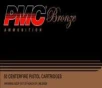 PMC Ammunition Bronze   40 S W  165 Grain  Full Metal Jacket  50 Round Box  40D