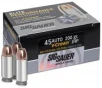 Sig Sauer Elite Performance V-Crown  45 ACP  230 Grain  Jacketed Hollow Point  20 Round Box E45AP2-20