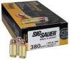 Sig Sauer Elite Performance Ball  380ACP  100 Grain  Full Metal Jacket  50 Round Box E380B1-50